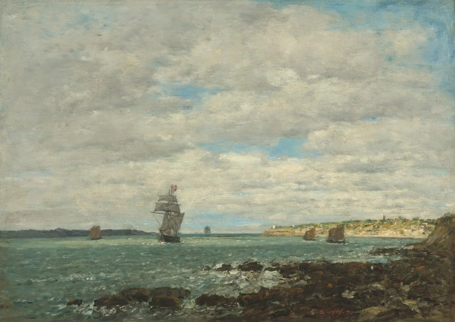 Bretagne-kusten - Eugène Boudin