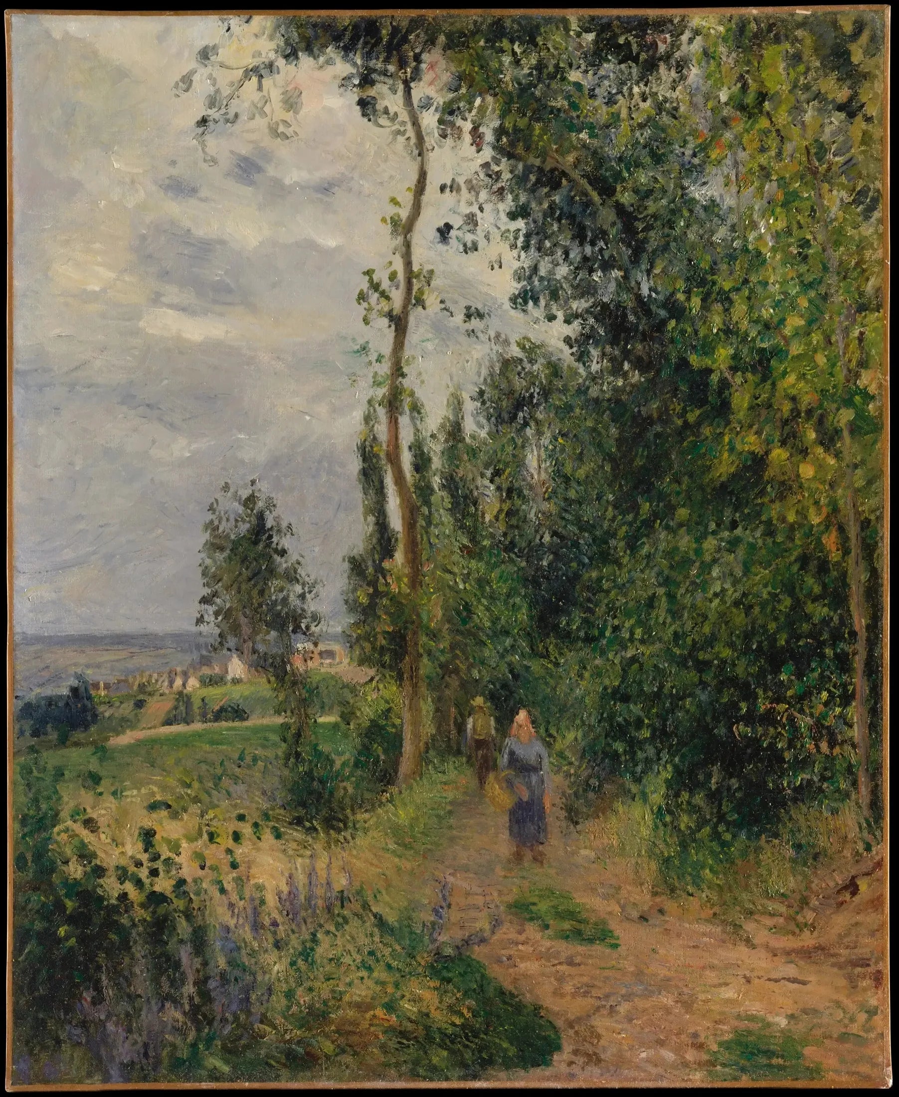 Côte des Groouettes, près de Pontoise - Camille Pissarro image 1 tableau peint à l’huile sur toile