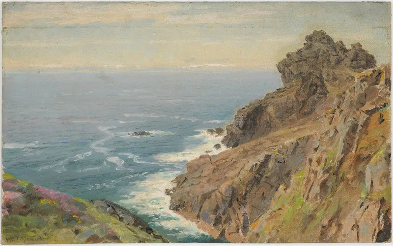 Kustnära nära Boscastle, Cornwall - William Trost Richards