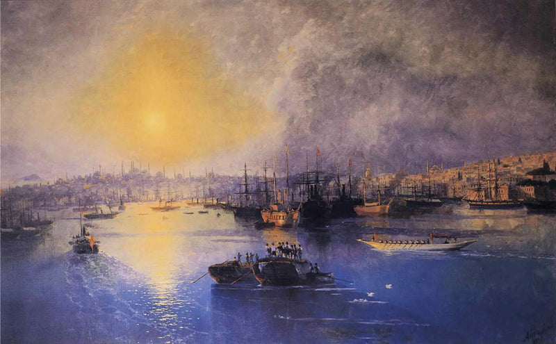 Solnedgång i Konstantinopel - Ivan Aïvazovski