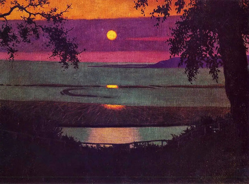 Solnedgång i Grasse - Félix Vallotton
