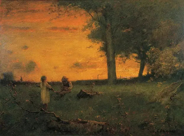 Solnedgång i Montclair - George Inness