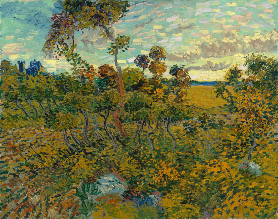solnedgång vid Montmajour - Vincent van Gogh