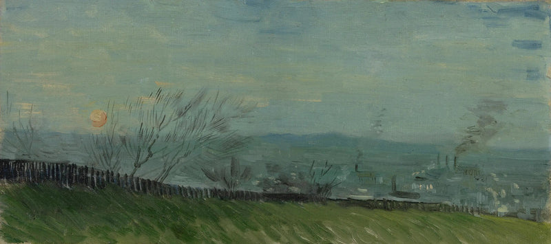 Solnedgång i Montmartre - Vincent van Gogh
