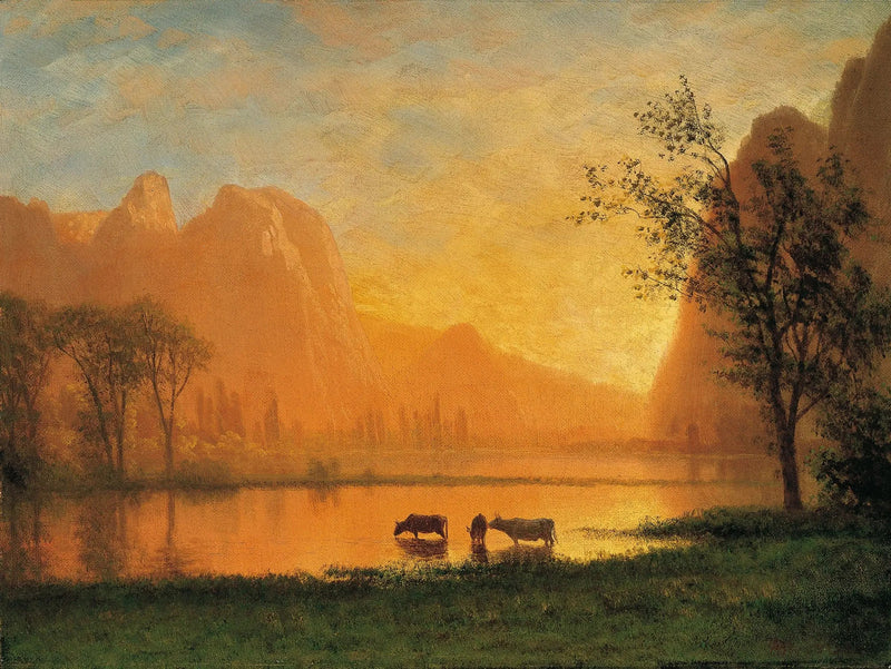 Solnedgång i Yosemite - Albert Bierstadt