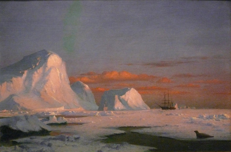Arktisk solnedgång - William Bradford