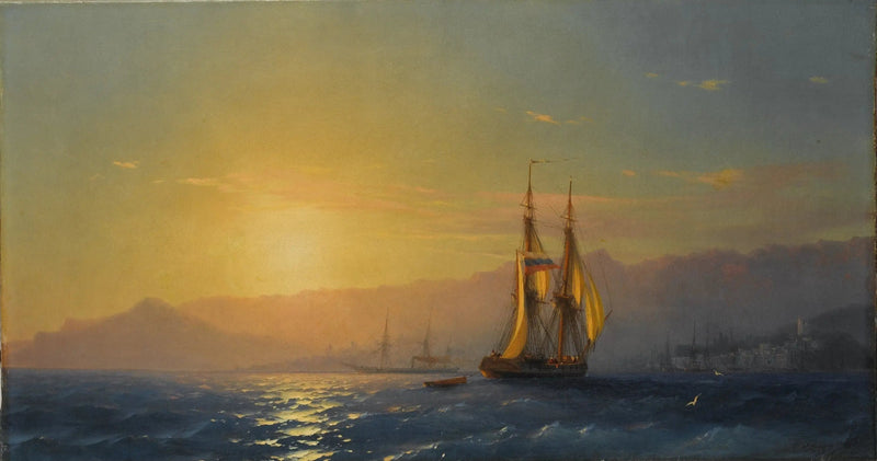 Solnedgång till havs - Ivan Aïvazovski