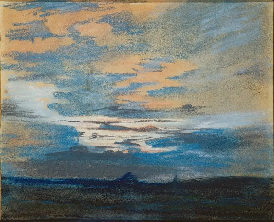 Solnedgång - Eugène Delacroix