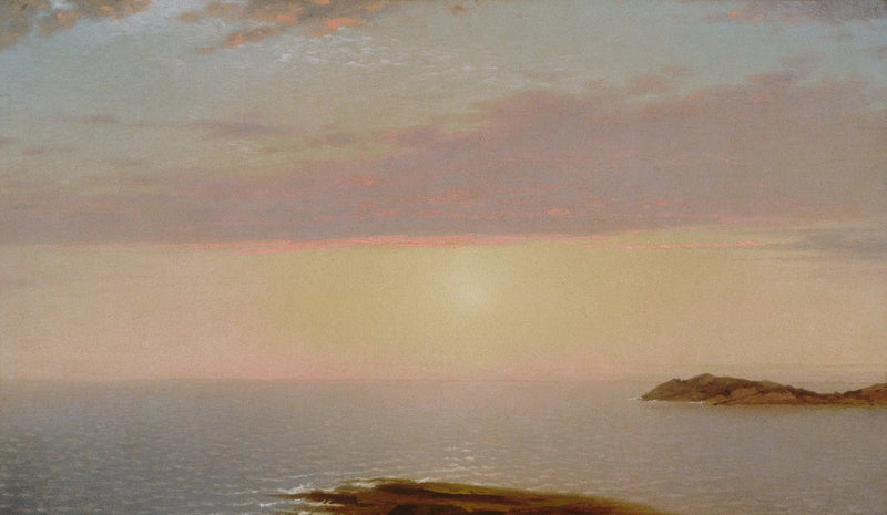 Solnedgång - John Frederick Kensett