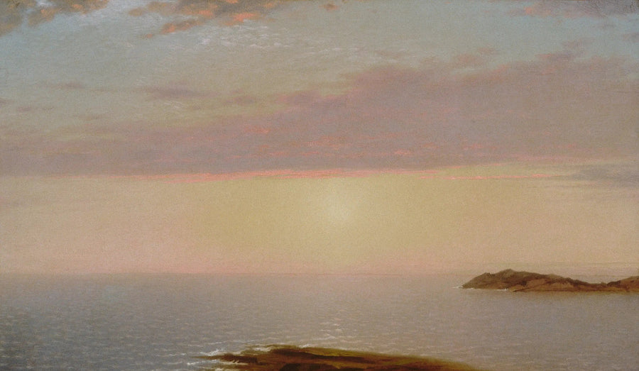 Solnedgång - John Frederick Kensett