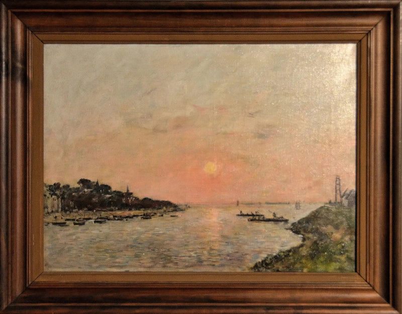 Solnedgång, Saint-Valéry-sur-Somme - Eugène Boudin