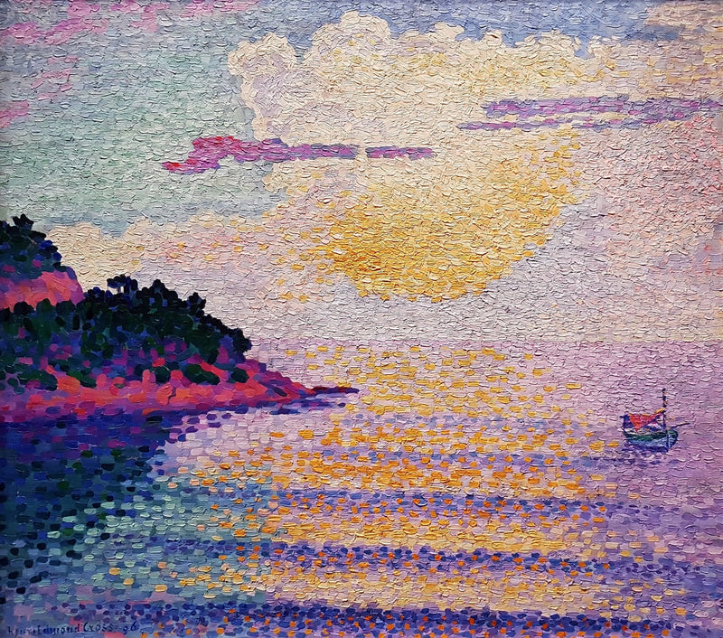 Solnedgång över havet - Henri-Edmond Cross