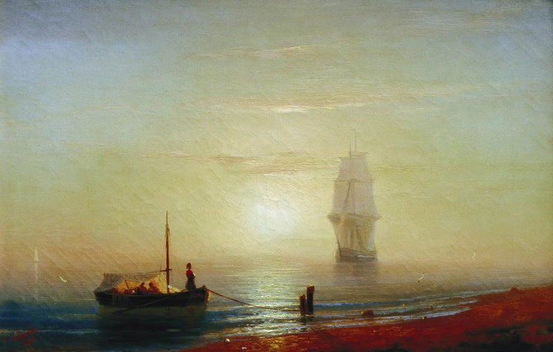 Solnedgång över havet - Ivan Aïvazovski