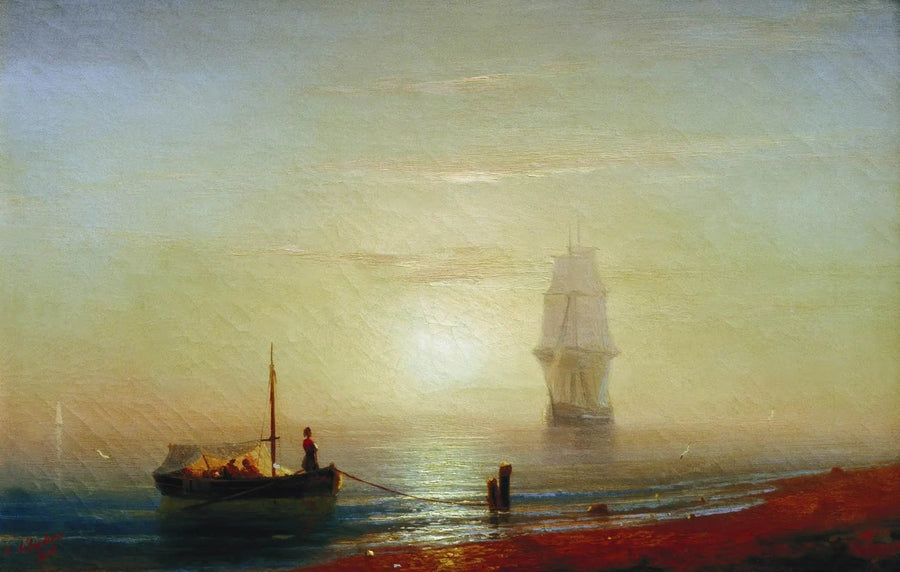 Solnedgång över havet - Ivan Aïvazovski