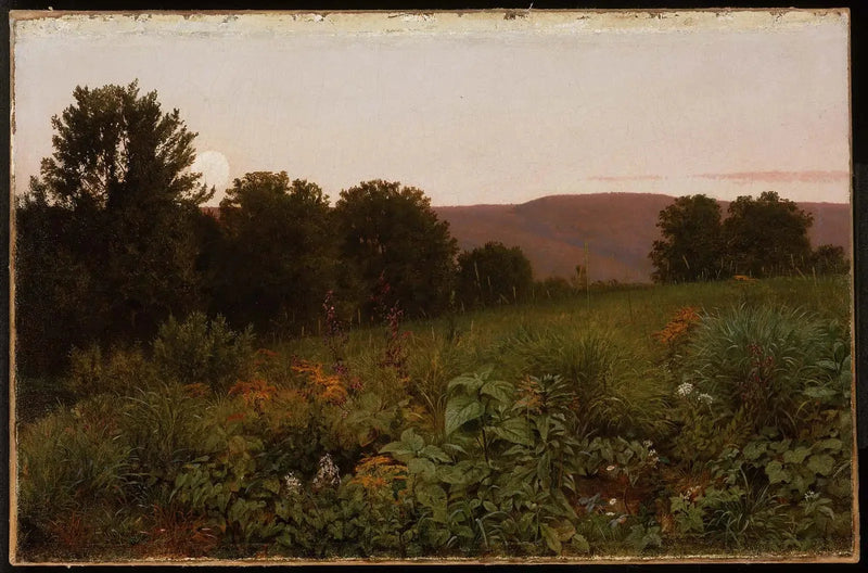 Solnedgång över prärien - William Trost Richards