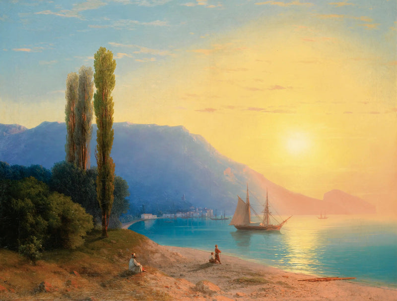Solnedgång över Yalta - Ivan Aivazovskij