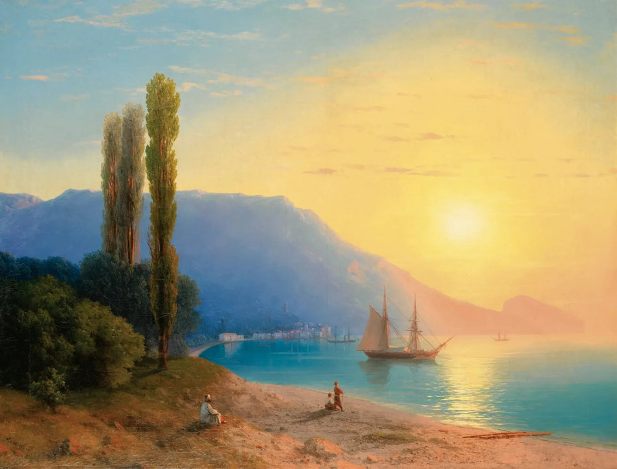 Solnedgång över Yalta - Ivan Aivazovskij