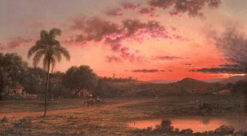Solnedgång: en scen i Brasilien - Martin Johnson Heade