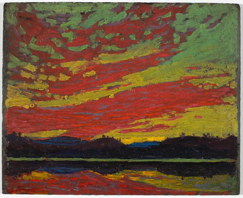 Solnedgång - Tom Thomson