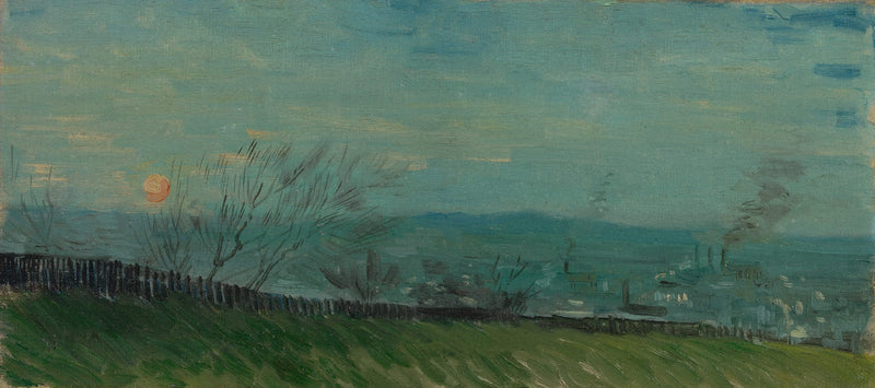 Solnedgång i Montmartre - Vincent van Gogh