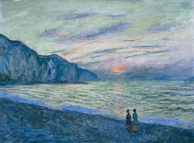 Coucher de soleil à Pourville W781 par Claude Monet, The Kreeger Museum