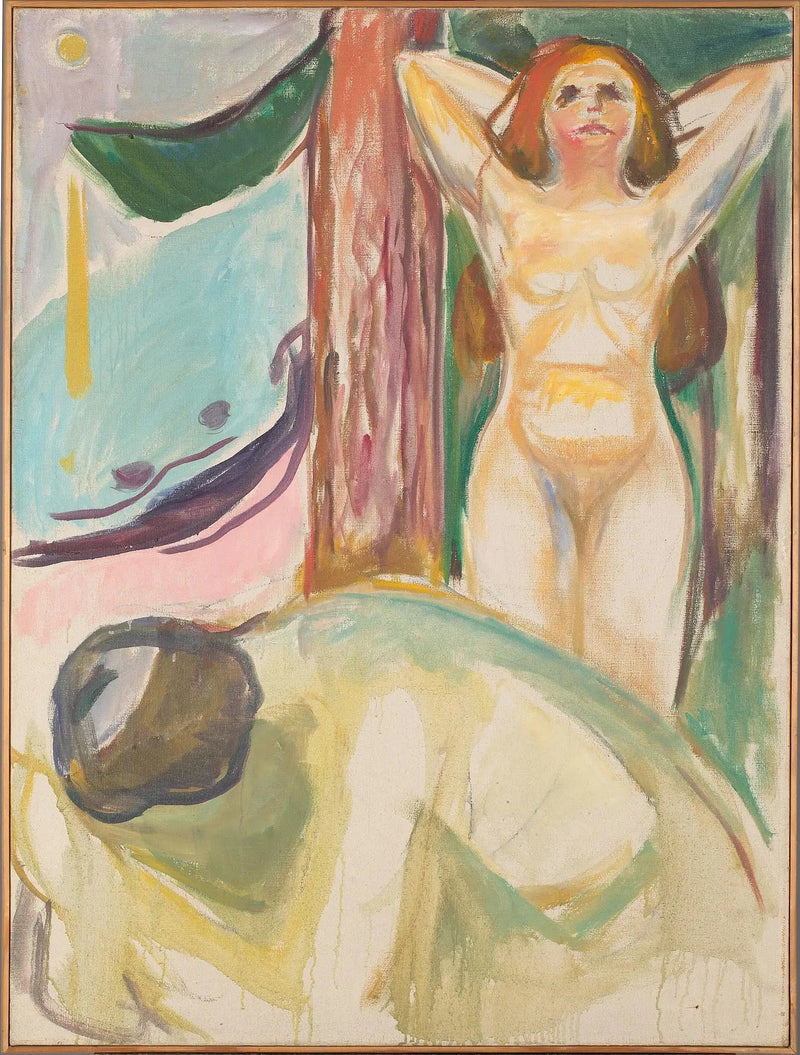 Naken par på stranden - Edvard Munch
