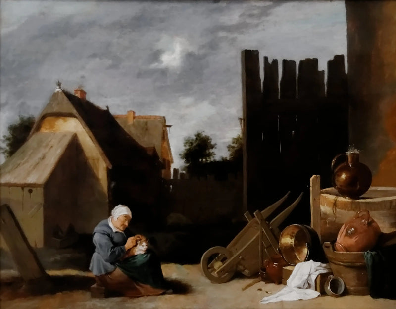 Gårdsplan - David Teniers den yngre