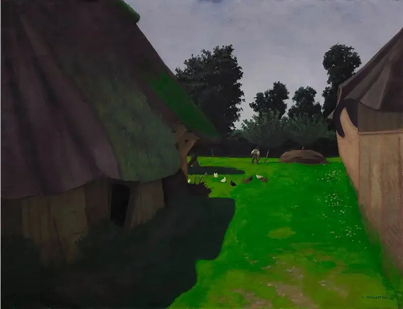 Gårdsplan - Félix Vallotton
