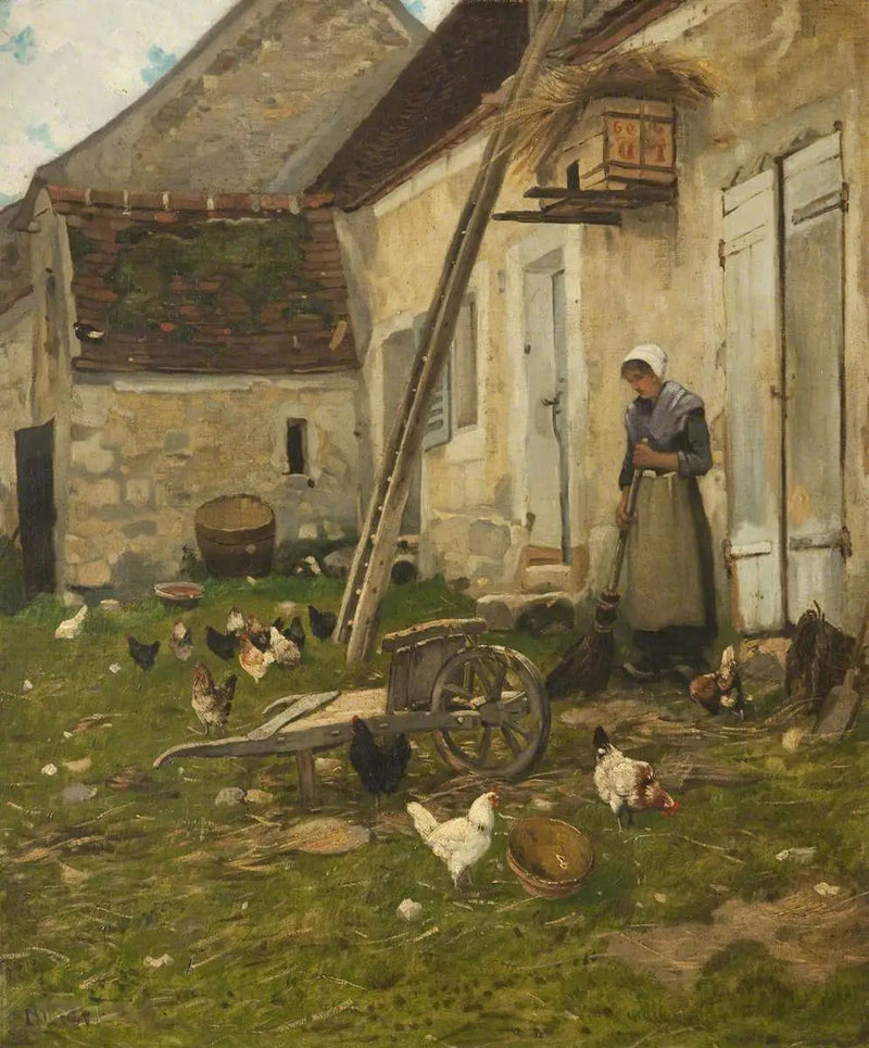 Gårdsplan - Jean-François Millet