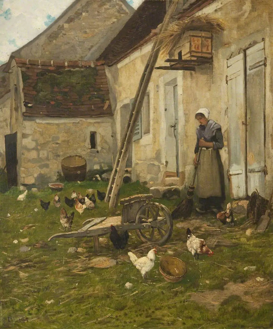 Gårdsplan - Jean-François Millet