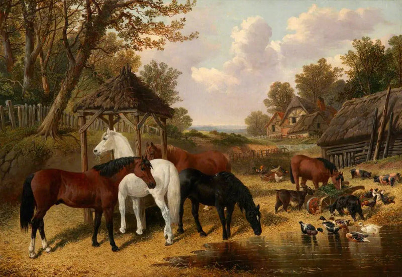 Gårdsplan - John Frederick Herring, Sr.