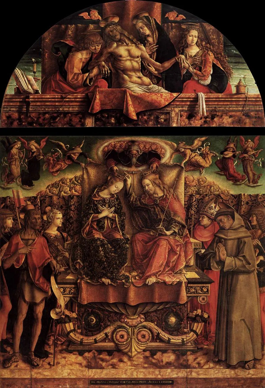 Madonnans kröning - Carlo Crivelli