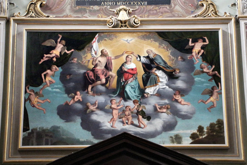 Madonnans kröning - Giovanni Battista Moroni
