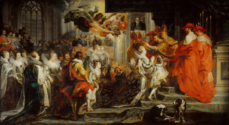 Marie de Médicis kröning den 13 maj 1610 - Peter Paul Rubens