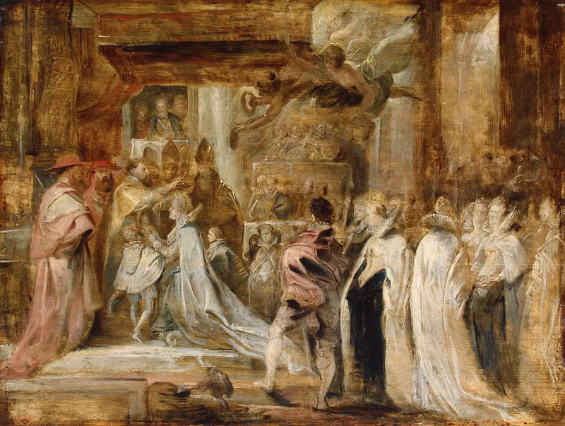 Marie de Médicis kröning - Peter Paul Rubens