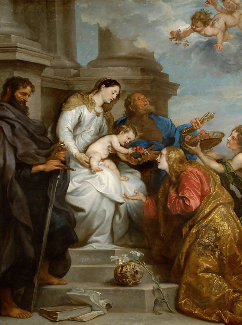 Helgonet Rosalies kröning - Antoine van Dyck