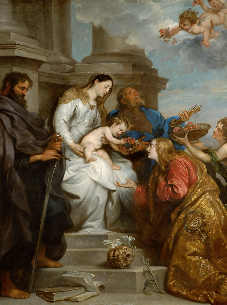 Helgonet Rosalies kröning - Antoine van Dyck