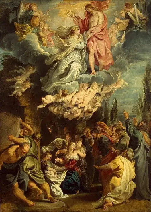 Kröning och Antagning av Jungfru Maria - Peter Paul Rubens
