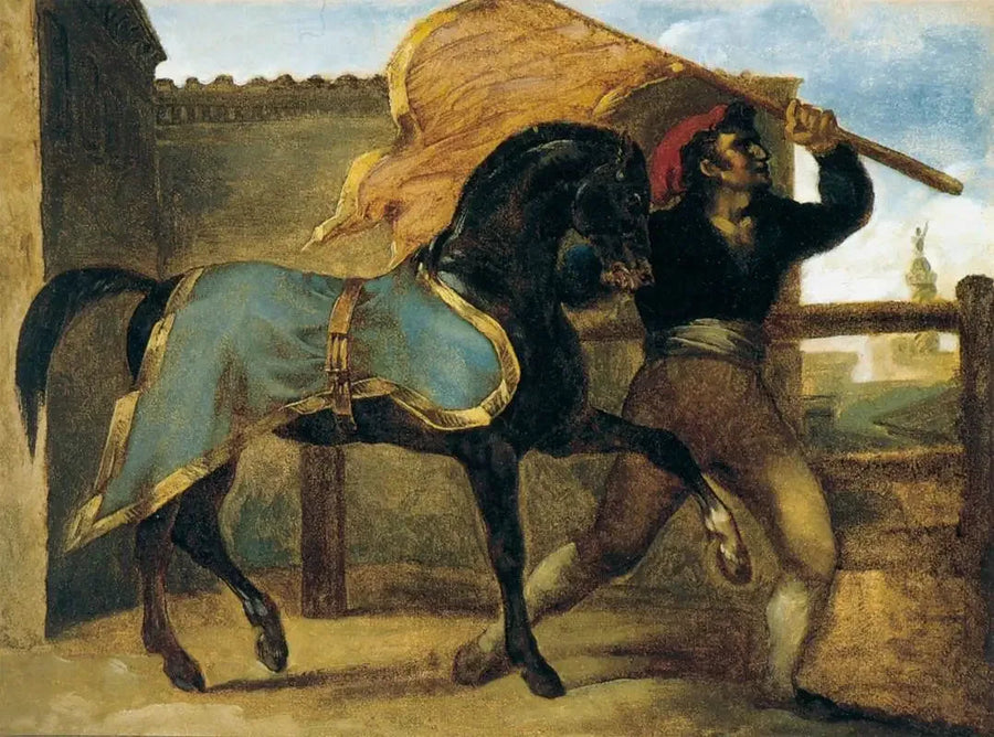 Hästkapplöpning - Théodore Géricault