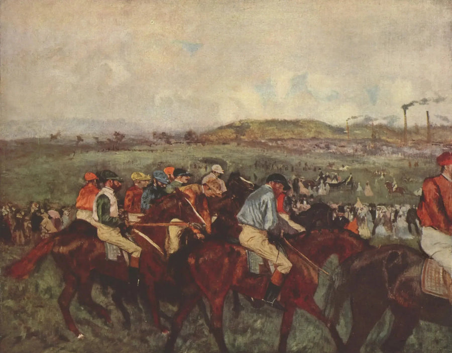 Herrarnas lopp. Före starten - Edgar Degas