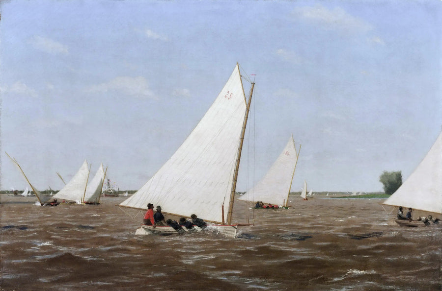 Segelbåtsracet på Delaware - Thomas Eakins