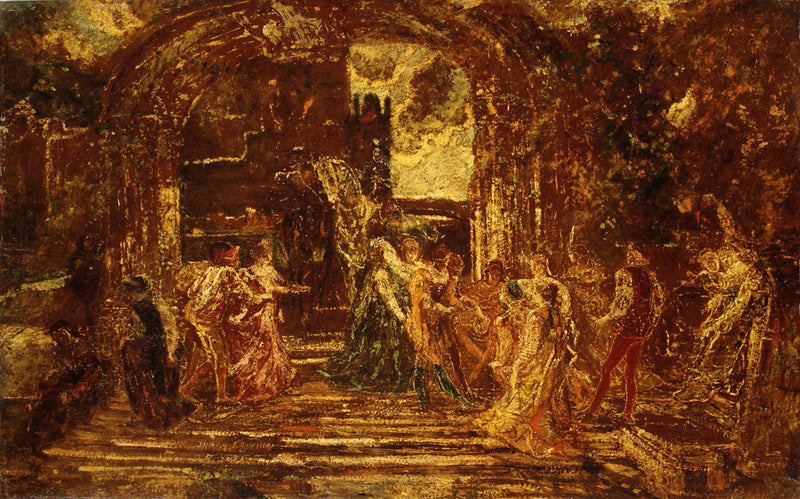 The Court of the Princess - Adolphe Monticelli