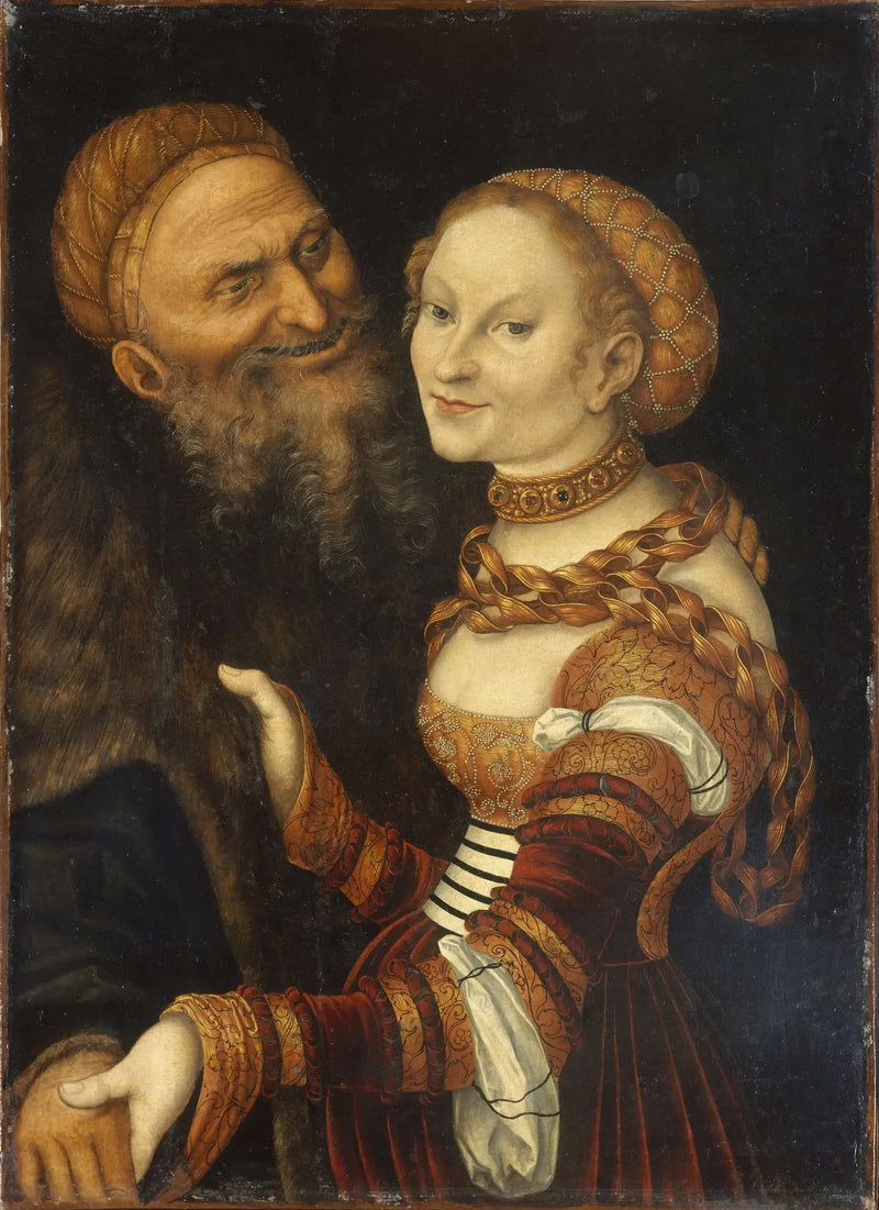 Courtisane och Gamling - Lucas Cranach den äldre