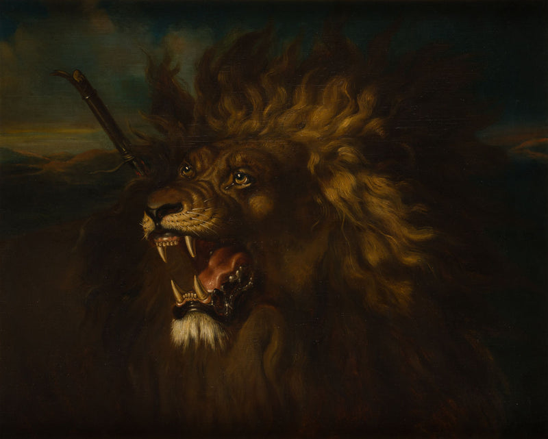 Lion blessé - Raden Saleh