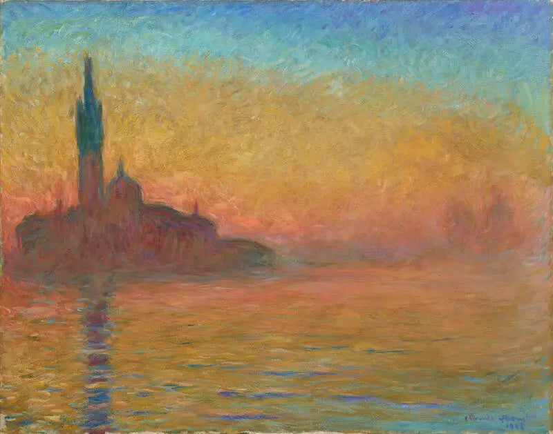 Skymning i Venedig - Claude Monet
