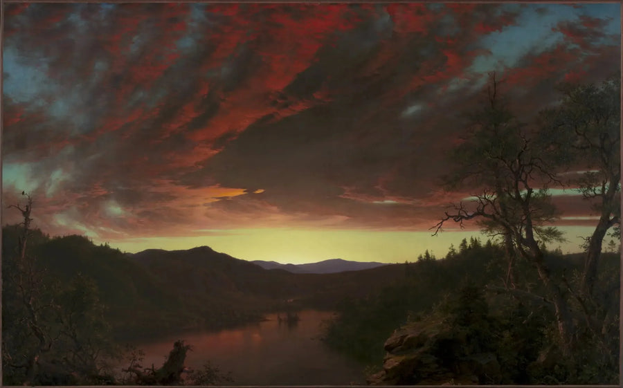 Skymning i den vilda naturen - Frederic Edwin Church