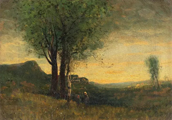 Skymning - Jean-Baptiste Camille Corot