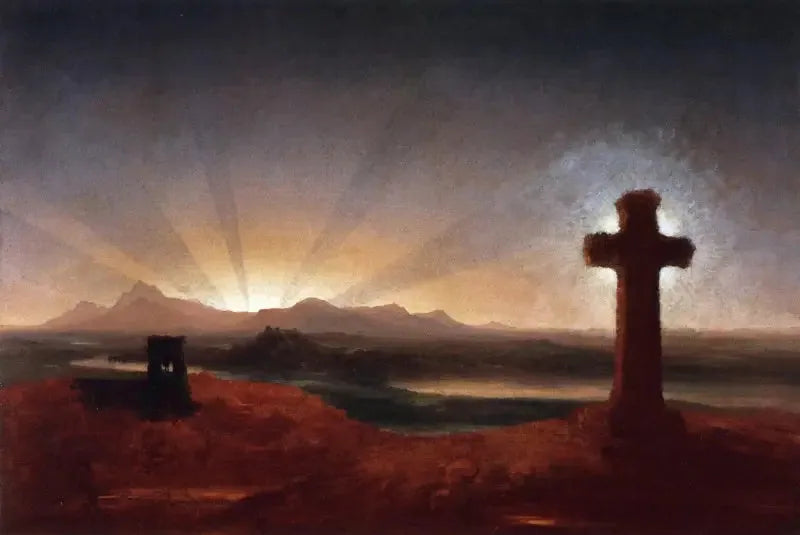 Kors vid solnedgången - Thomas Cole