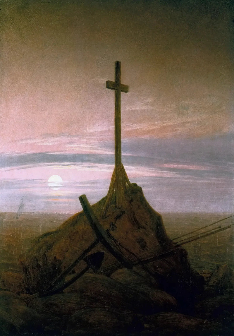 Kors som övervinner Östersjön - Caspar David Friedrich