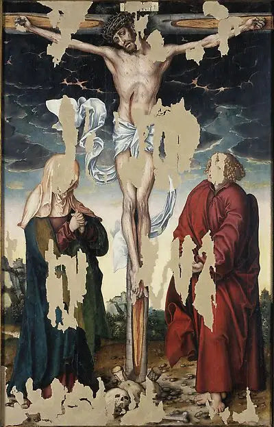 Kristi korsfästelse av Posterstein - Lucas Cranach den äldre